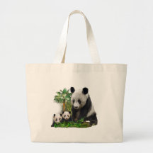 Panda Love art Bag