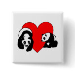 Panda Love Pinback Button