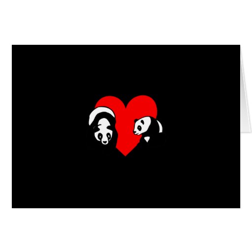 Panda Love Greeting Card