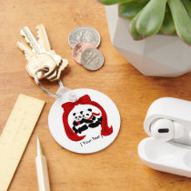 Panda Love keychains