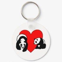 Panda Love keychains