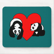 Panda Love Mouse Pads