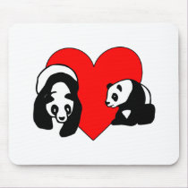 Panda Love mousepads