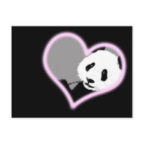 panda love. neon light.