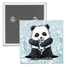 Panda Love Pinback Buttons