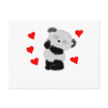 Panda love post cards