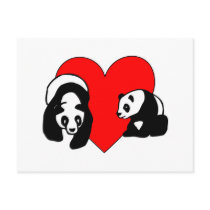 Panda Love Postcards