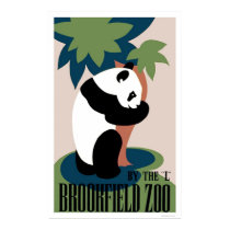 Panda Loves Tree At Zoo 1938 WPA posters by lc_wpa Panda Loves Tree At Zoo 1938 WPA posters