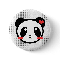 Panda Luv buttons by kawaii Panda Luv buttons