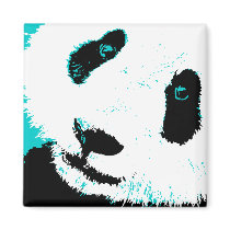 panda. fridge magnet