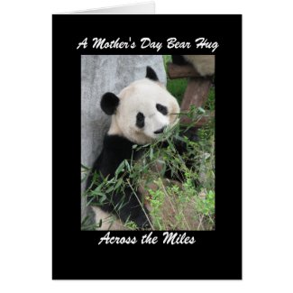 Panda Mother's Day Bear Hug Across the Miles Card