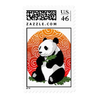 Panda on the Horizon Stamp stamp