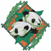 Panda Pair embroidered shirts by Embroidery4U Panda Pair embroidered shirts
