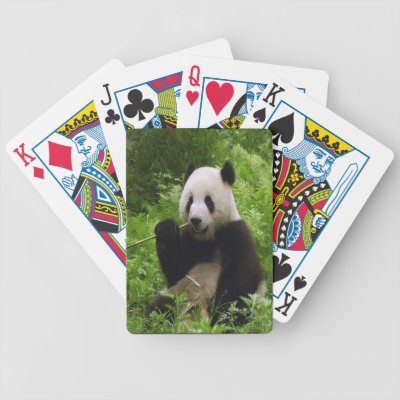 Panda Playing Cards