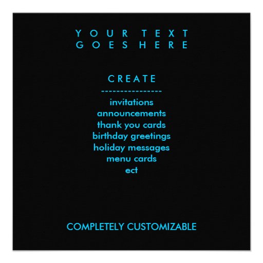 panda plush : color customizable invitation