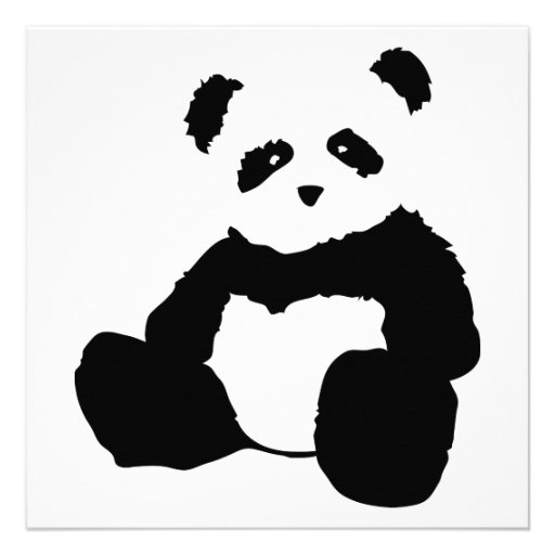 panda plush custom invites