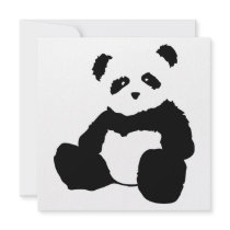 panda plush custom invites