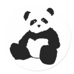panda plush. stickers