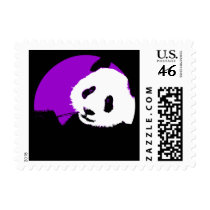 panda. postage stamp