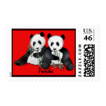 Panda Postage Stamp