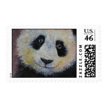 Panda Postage Stamp