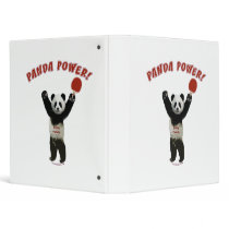 Panda Power Ping Pong Vinyl Binder
