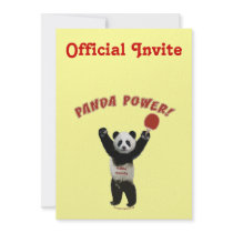 Panda Power Ping Pong Personalized Announcements