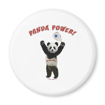 Panda Power Racquetball Fridge Magnets