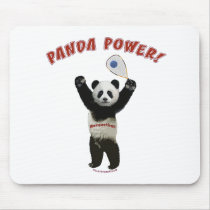 Panda Power Racquetball Mouse Pads