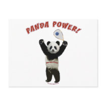 Panda Power Racquetball Post Card