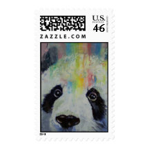 Panda Rainbow Stamp