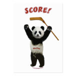 Panda Score Hockey Bear Business Cards