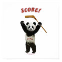 Panda Score Hockey Bear