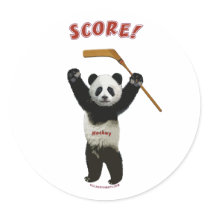 Panda Score Hockey Bear