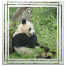 Panda  Set of Four Napkins