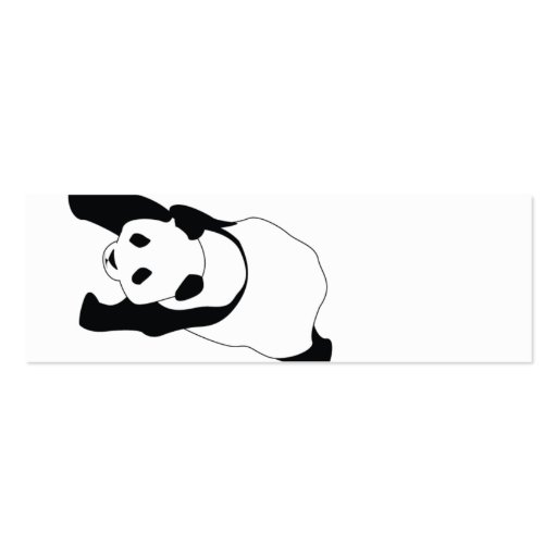 Panda - Skinny Business Card (back side)