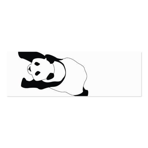 Panda - Skinny Business Card Template (back side)