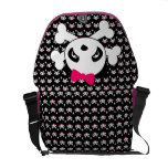 Panda Skull & Crossbones Messenger Bag