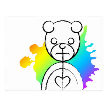 panda splatz. post card