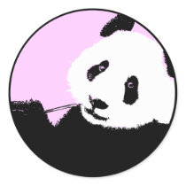 panda. round stickers