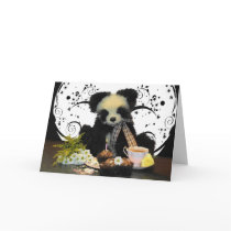Panda Teddy Bear Birthday Card by moonlake Panda Teddy Bear Birthday Card