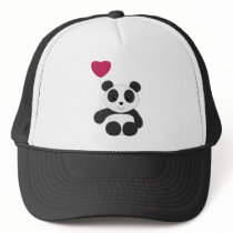 Panda Valentine Hat