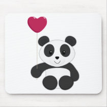 Panda Valentine Mouse Mat