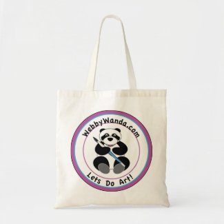 Panda webbywanda.com Logo Tote Bag