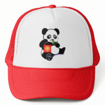 Panda with lantern hat