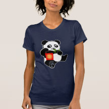 Panda with lantern tee shirt