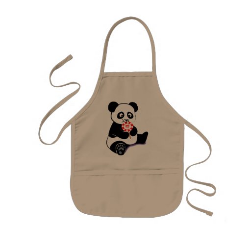 Panda with lollipop aprons