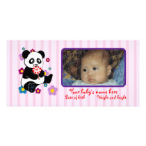 Panda with lollipop photo cards