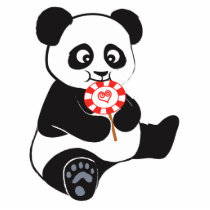 Panda with lollipop photo sculptures by JellyRollDesigns Panda with lollipop photo sculptures