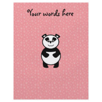 Panda with pink paw background custom flyer